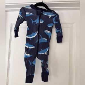 Hanna Andersson Shark Pajamas - 3-6 months